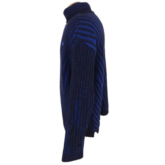 Ader Error Frank Turtleneck Size A3 L Oversized Mens Blue Sweater $485 - Picture 6 of 14